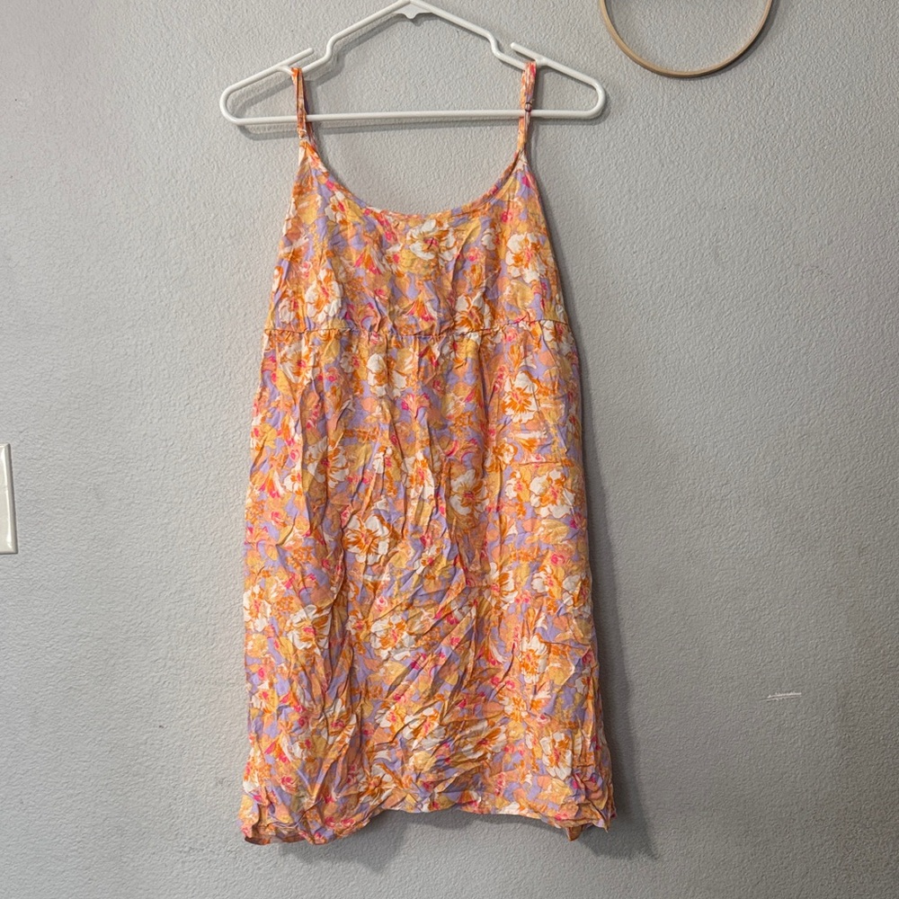Wild Fable Floral Dress in Orange and Purple